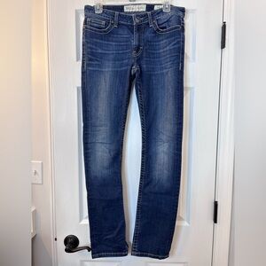 BKE women’s Dark Blue Slim Straight Jeans